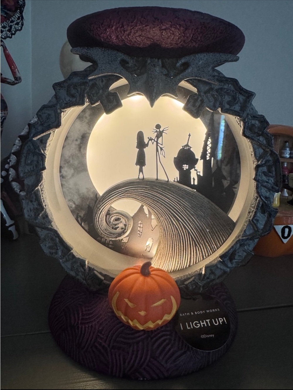 Nightmare Before Christmas x bath and body works spiral hill candle holder
